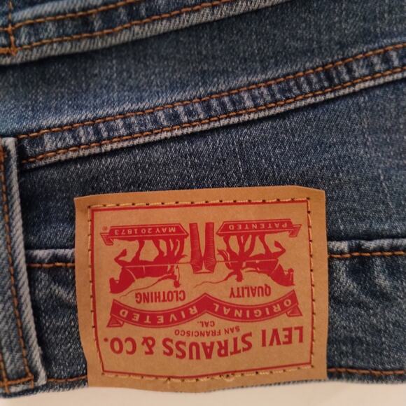 Levi’s Wedgie Straight Jeans | Silver-Dipped Hem | Women's Size 27x28 - Picture 8 of 11